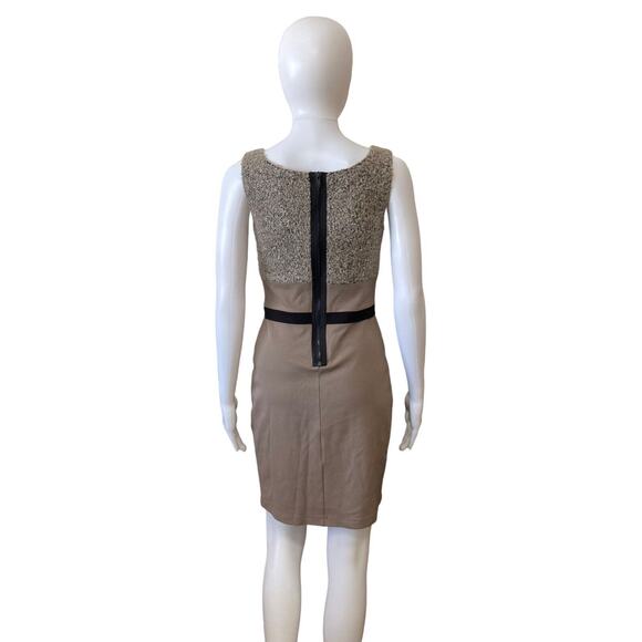 $5 SALE MUST GO Bailey 44 Womens Bow Waist Sleeveless Dress Beige Black Size S - Picture 4 of 7